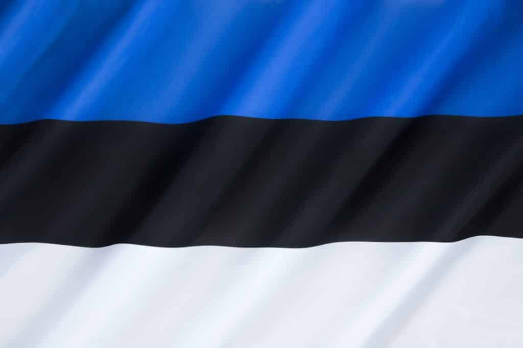 Drapeau de l'Estonie - Pays baltes